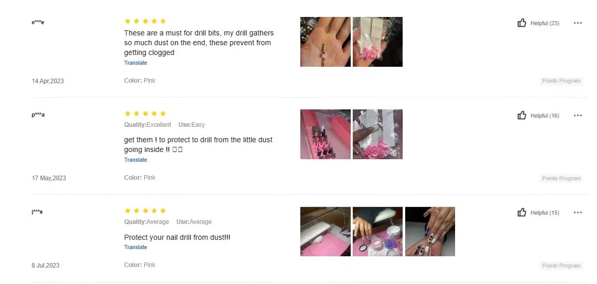 5/10/20/50pcs Nail Drill Plastic Protection Pink Caps Used on 3/32" Nail Drill Bits Electric Accessories Nail Tools Prevent Dust 6