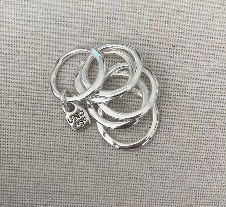 2024 UNOde50 New European and American Hot Selling Fashion High Quality Ring Women's Romantic Jewelry Gift Bag 9 2