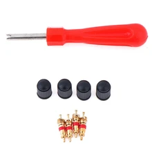 9Pcs Set Tire Screwdriver Valve Stem Core Remover Insertion Repair Tool For Car Bike Motorcycle Bus Truck Tire Accessories tanie i dobre opinie CN (pochodzenie) For Car Motorcycle Bus Truck screwdriver Tire Valve Caps Accessories
