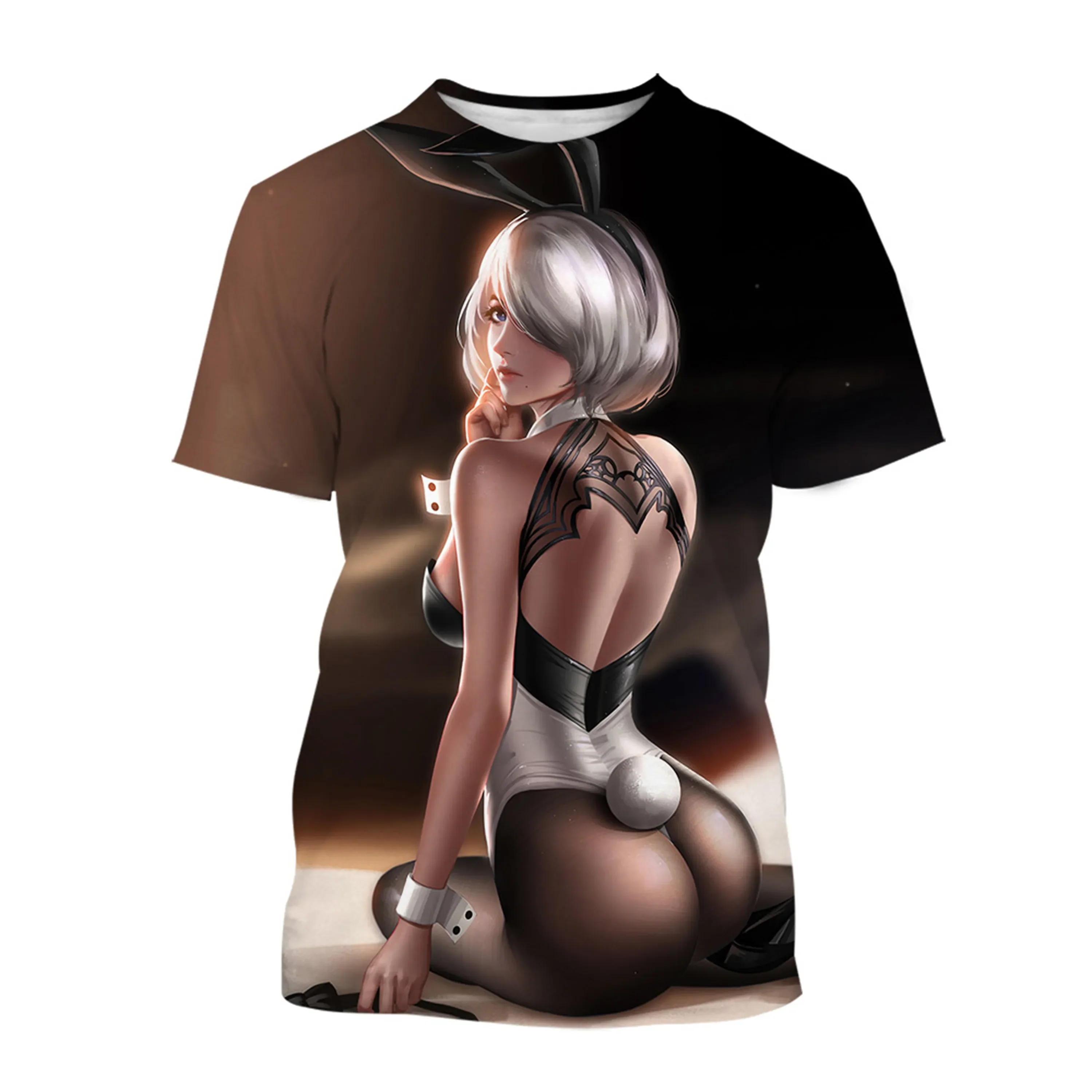 

2023 NEW Game Anime Nier Automata Men Women Fashion Cool 3D Printed T-shirts Casual Style T Shirt Streetwear Tops Oversized Tees