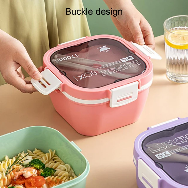 Airtight Spoon With Cutlery Easy Clean for Adults/Kids Leak-Proof Lunch  Container Includes Cutlery Set Portable Lunch Box - AliExpress