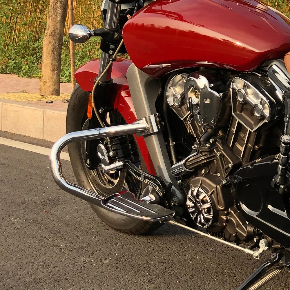 Motorcycle Accessories Crash Protection Bar Engine Bumper Frame Falling Protector For Indian Scout Sixty ABS Bobber Twenty Rogue 2015 -