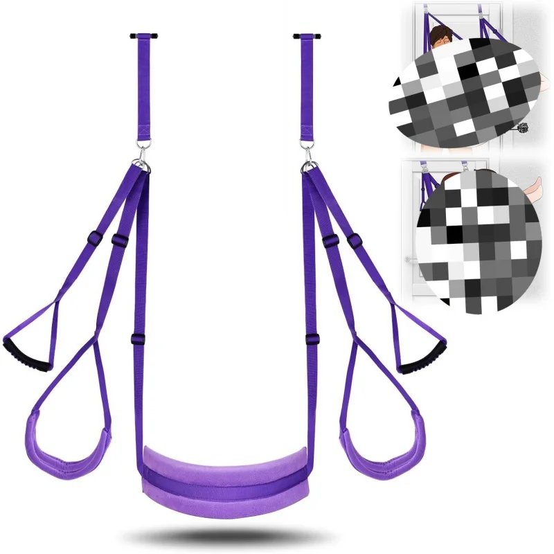 AlternativeSMSexy Purple Sponge Swing Seat Cushion Couple Flirting Door Binding Sex Suspension Auxiliary Sex Product