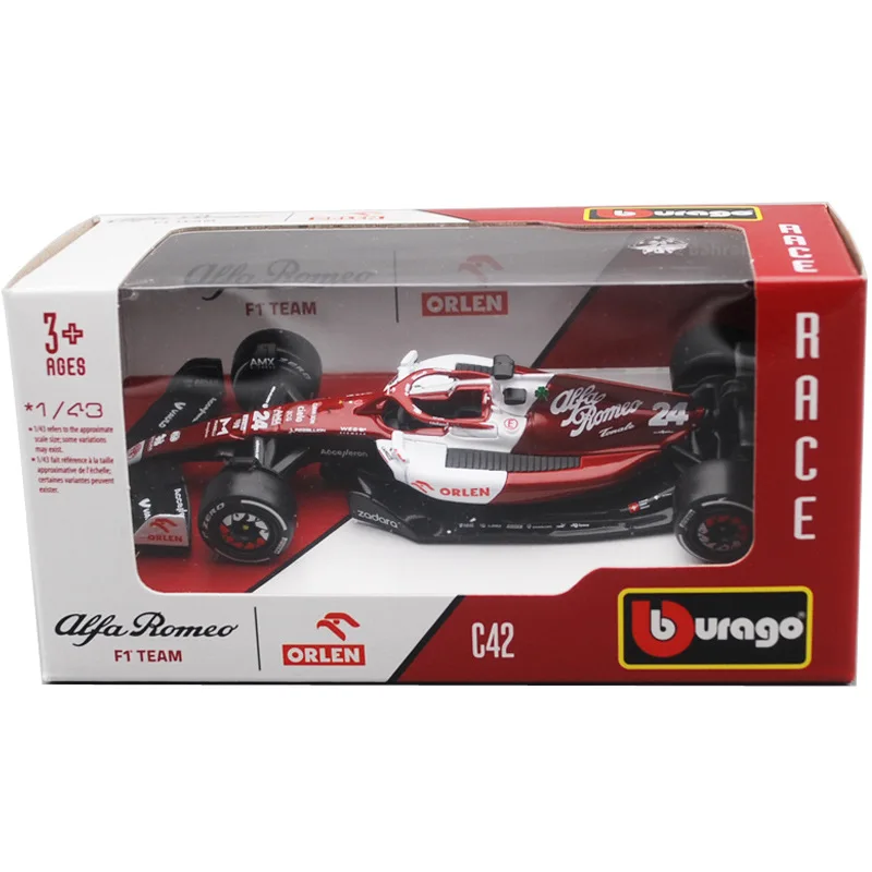 2022 Bburago Diecast 1:43 Car Alfa Romeo C42 Ferrari F1-75 RB18 Red Bull F1 Model Alloy Toy Formula One Car Collection Kid Gift 4
