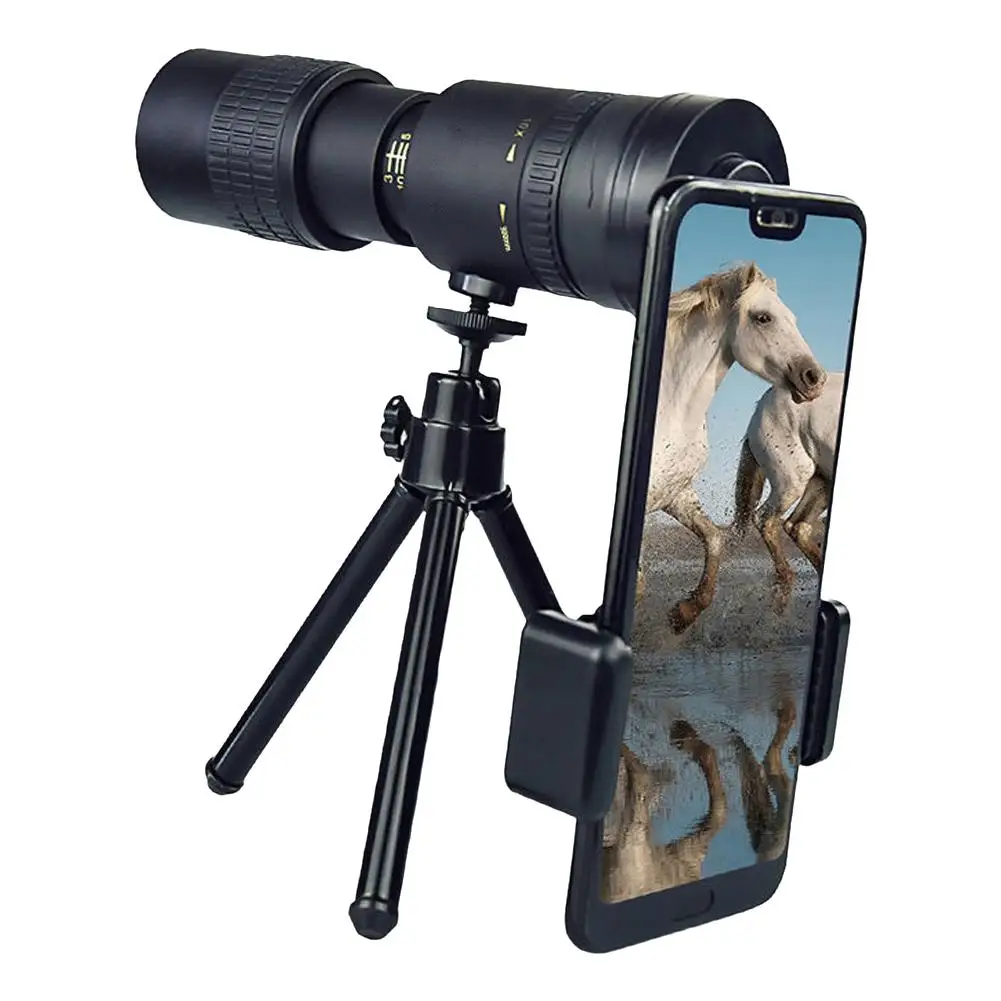 Metal 10-300X Zoom HD Powerful Binoculars Long Range Portable High Quality Professional Telescope Monocular For Hunting K8I0 4