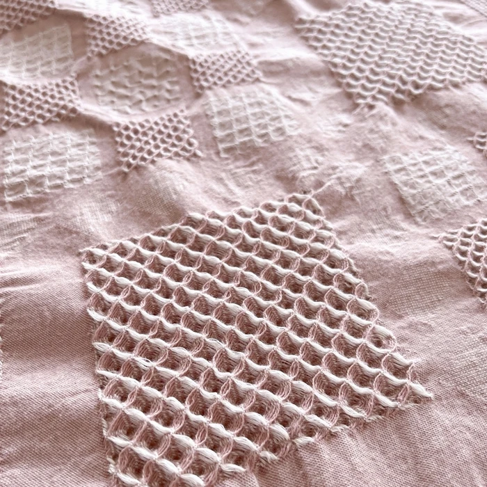 A-Typ Baumwoll-Überwurfdecke Weiche Sommerdecke Klimaanlagen-Decke Jacquard Geometrische Bettdecke Tagesdecke Dropshipping – Detail 4