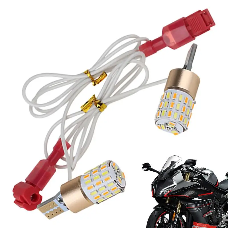 

Motorcycle Front Turn Signals 2 Color Front Running Light Universal Safe Motorcycle Accessories IP67 Waterproof Signals Lights