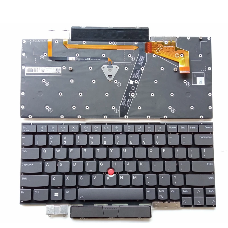 新しい米国英語バックライト付きキーボードレノボ Thinkpad X1C 2021