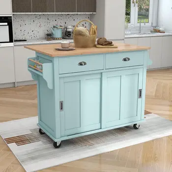 Barn Door Kitchen Island 1