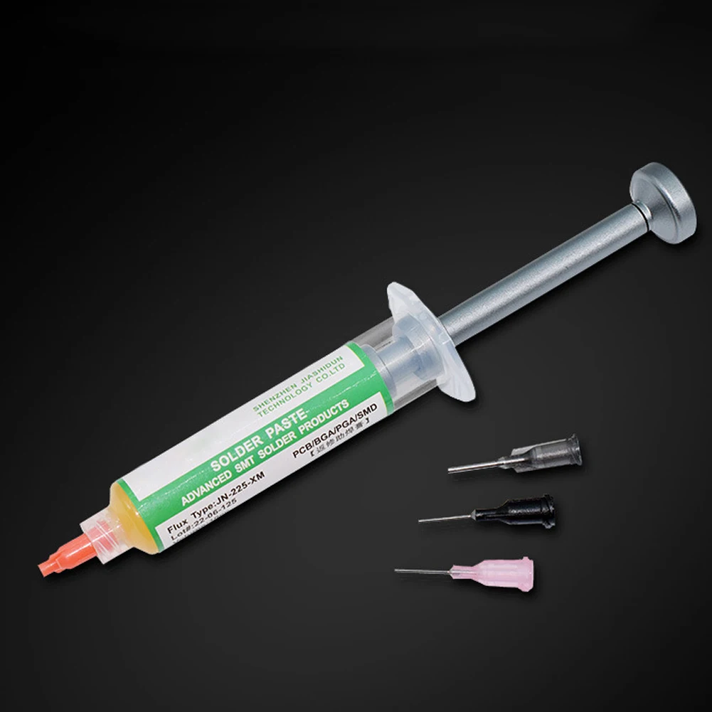 

Durable Heavy Duty High Quality Push Rod Flux Booster Putter Dispensing Needles Flux Paste Universal 10cc Syringe