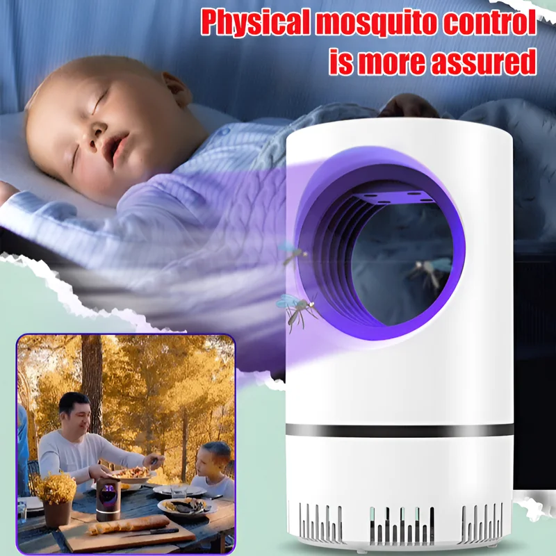 Mosquito Repellent Lamp UV USB Charging Portable Killer Suitable for Indoor 360&deg;
