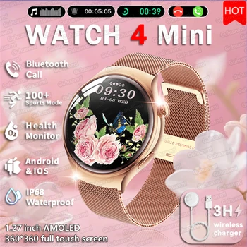 2025 nuovi orologi intelligenti NFC da donna 360 * 360 schermo HD frequenza cardiaca traccia GPS sport chiamate vocali Smartwatch da donna per Huawei Xiaomi