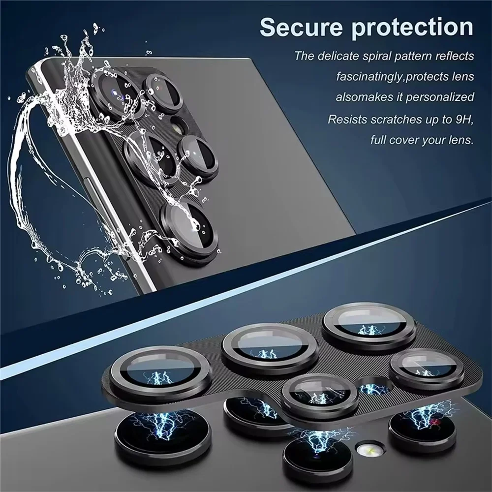 Metal Camera Lens Protector Glass - Full Cover