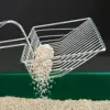 Stainless Steel Cat Litter Shovel Wooden Handle Shovel Easy To Clean Good-Looking Reduce Dust Suitable For Small Dog Toilets 2