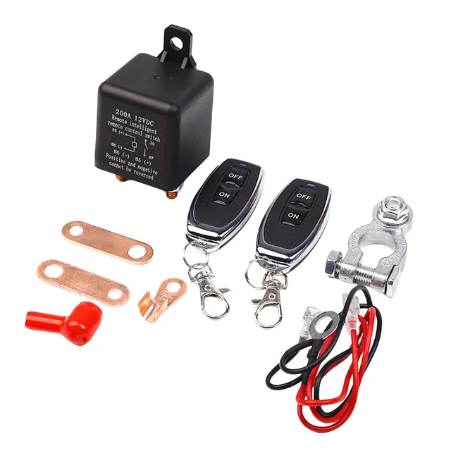 12V 200A Universel Voiture Batterie Télécommande Disjoncteur