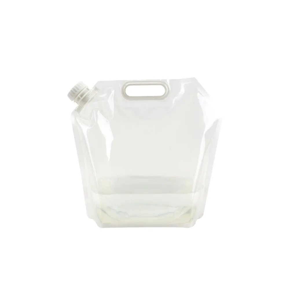 4Pcs 5L 휴대용 물통 접이식 야외 물 가방 공간 절약 캠핑 하이킹 낚시 사냥 피크닉을위한 경량