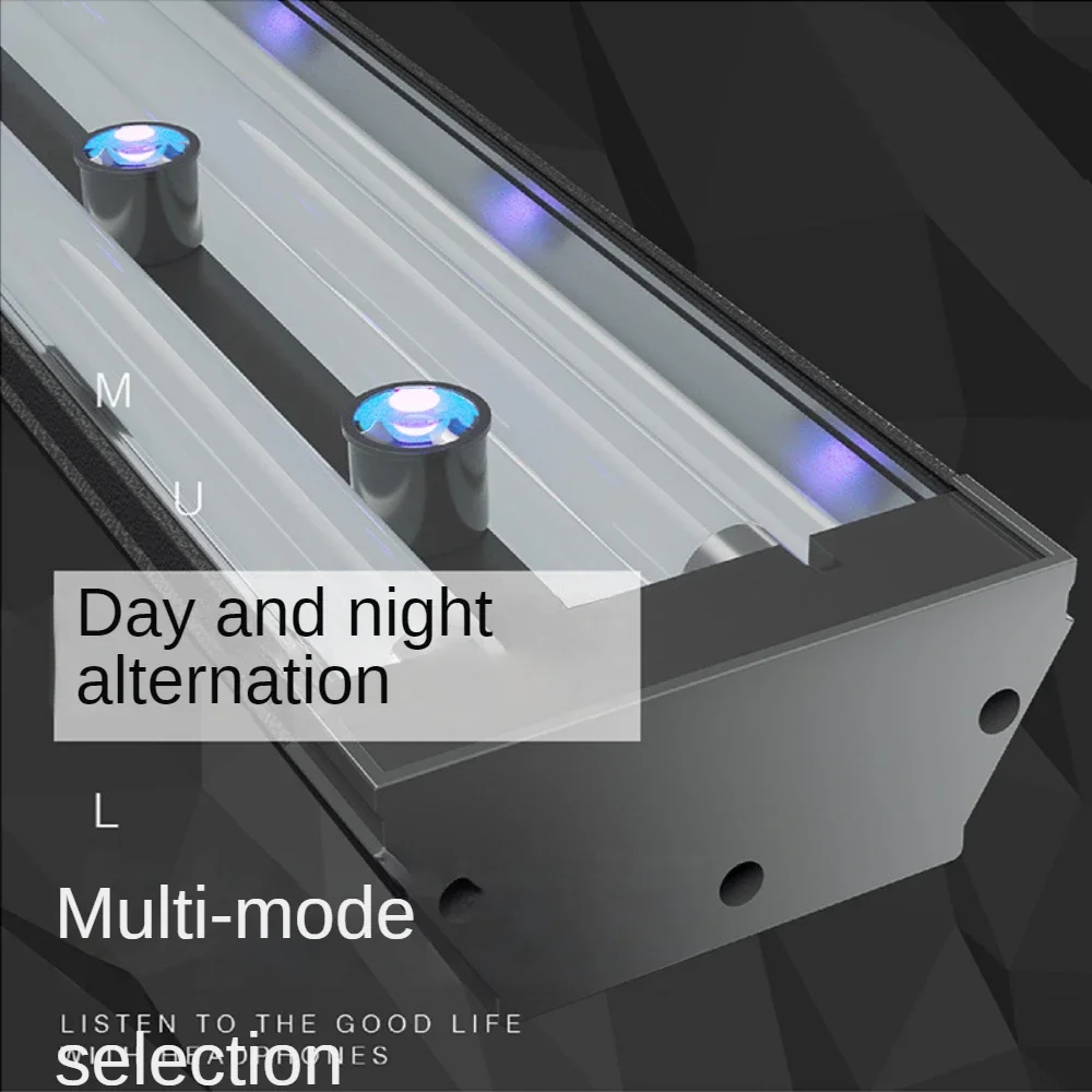 LED Aquarium Light Fish Tank Arowana Baking Color Lamp Tube With Timer, Daylight and Moonlight,2700k,6700K, 13000K, Time Memory