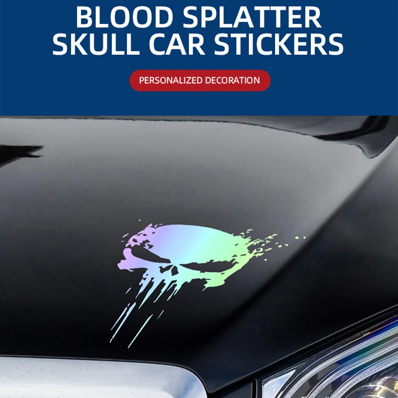 Motorcycle Stickers Blood Skull Racing Side Body Fuel Tank Helmet Oilproof Decals for Ktm Aprilia Yamaha Kawasaki Suzuki BMW