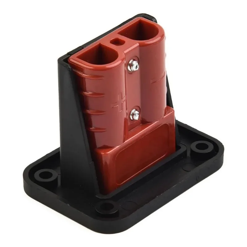 1pcs 50A Cable Connectors Plug For Anderson Plug Connector Flush Mount Bracket Panel Cover For Caravan Camper Boat Truck