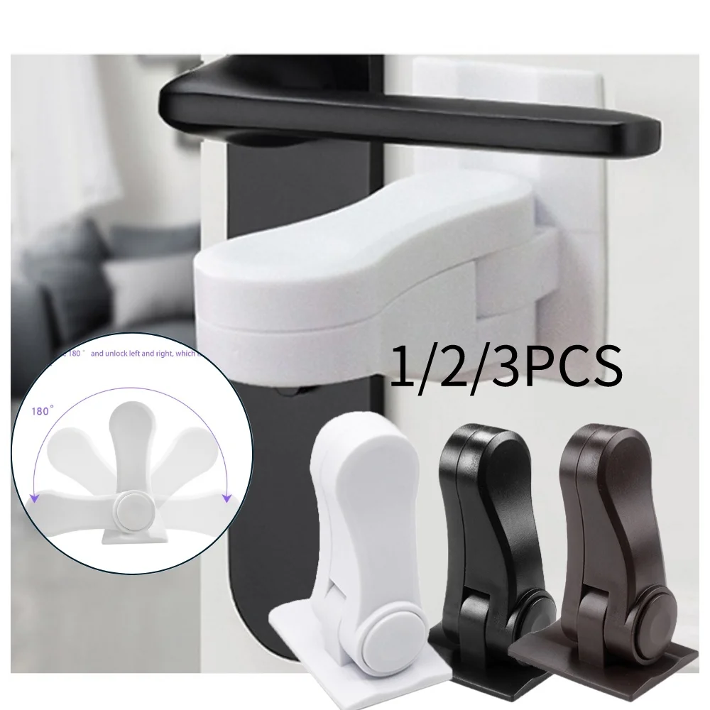 Door lock home universal ABS protection device children safety anti-open handle locks door lever lock baby kids safety doors