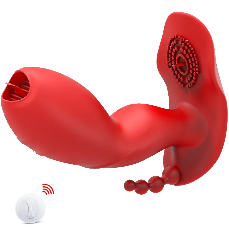 Clitoris Stimulation Wearable Silicone G Spot Buckle Vibrator Tongue Licking Anal Massage Adult Sex Toy for Women Masturbation sex toys