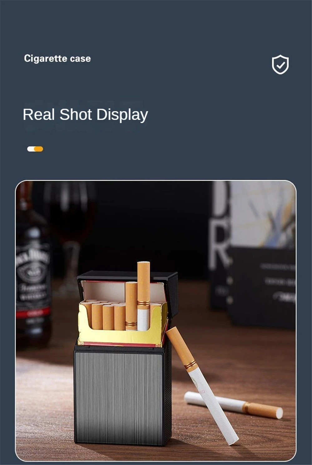 Description Picture 5 of item20 Thick Cigarette Case Tungsten Wire Igniter USB Charging Lighter Outdoor Waterproof and Moisture proof Electronic Lighters