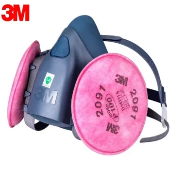 3M 7502 Maschera respiratoria Maschera protettiva Industria Pittura Spray Polvere Maschera antigas con 3M 501 5N11 6001CN Chemcial Mezza maschera facciale
