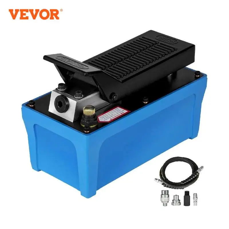 VEVOR Air Hydraulic Pump Pneumatic Hydraulic Foot Pump 10000PSI for Heavy Machinery Rigging & Moving, Auto Repair, Oil Rigging