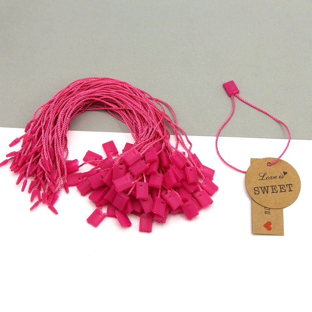 16mm Gold Plastic String Tags (100-Pcs)