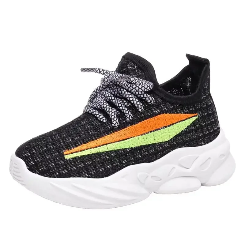Kids Shoes Boys Girls Sneakers Breathable Knit Casual Running Lightweight kids shoes red sneakers