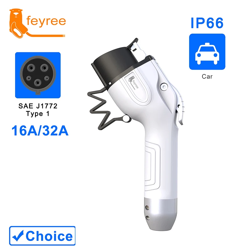 Spina Per Caricabatterie Ev Tipo 1 Connettore J1772 16A 32A Per Stazione Di Ricarica Per Veicoli Elettrici Evse Wallbox