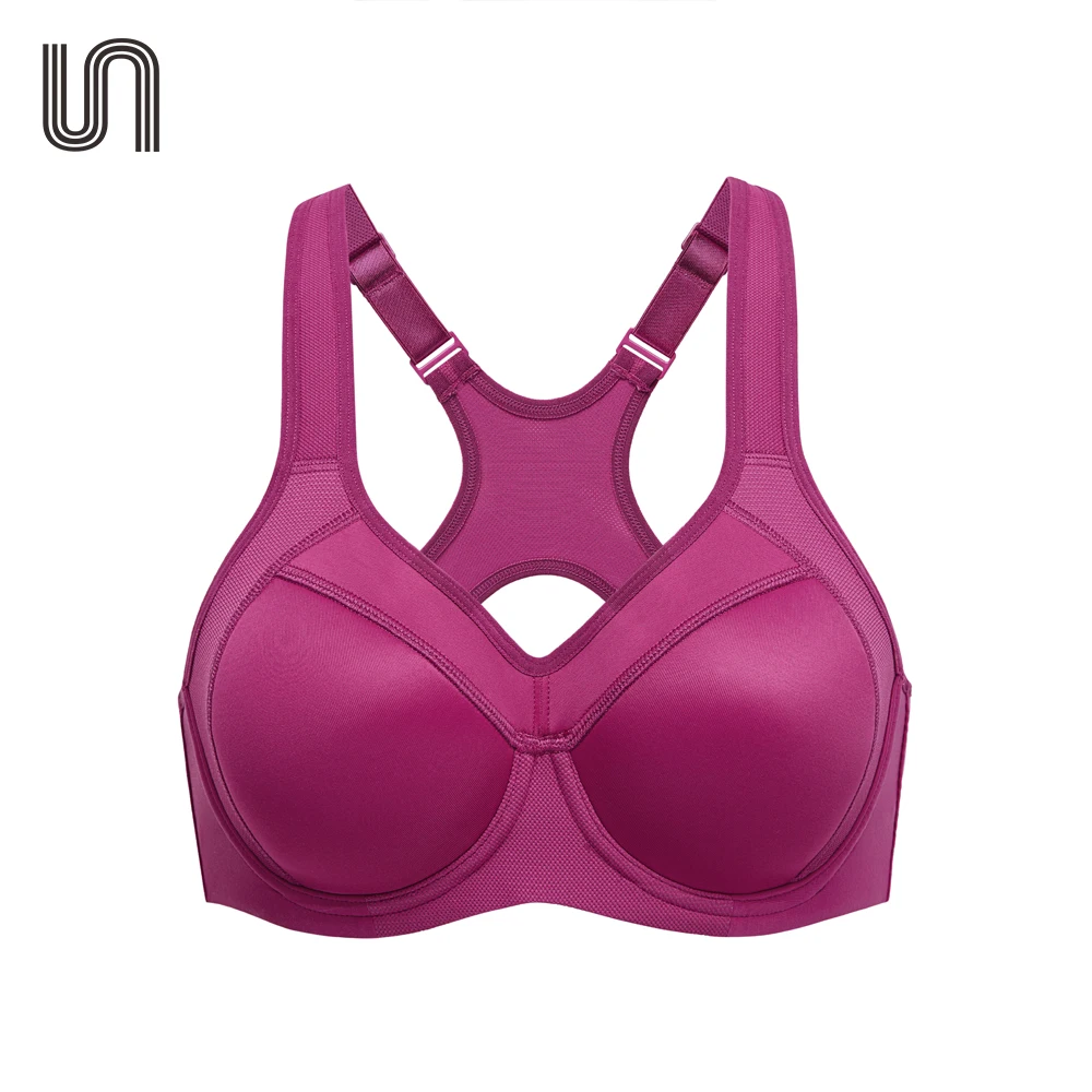 

Racerback Underwire Sports Bra High Impact Full Support Lightly Lined Workout Bras For Women Black Lady Underwear Yoga Bralette