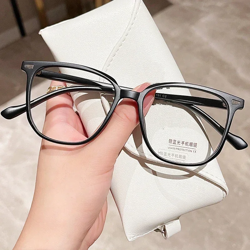 Finished Ladies Myopia Glasses Retro Anti Blue Light Blocking Near Sight Eyeglasses Optical Prescription Short-sight Eyewear 4