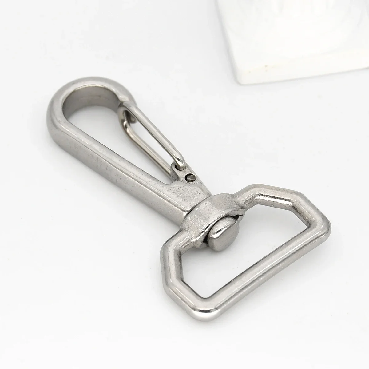 Stainless Steel Snap Hook Carabiner Rotatable Lobster Bolt Trigger Clip Clasp Leathercraft Bag Strap Dog Leash Parts Keychain images - 6