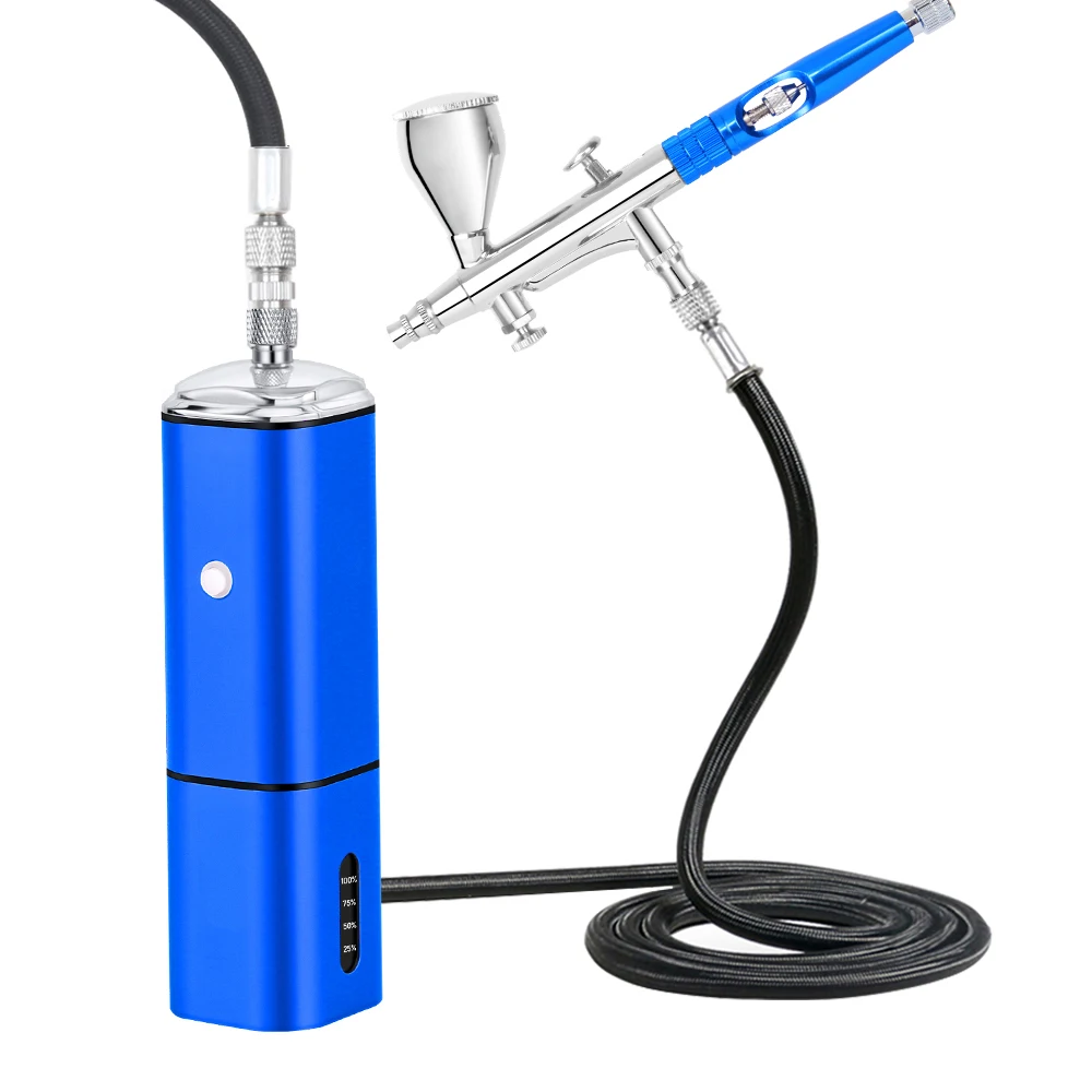 Personal TM90-180 Cordless Airbrush Compressor With Hose USB Noiseless Easy Use Wireless Replace Battery Pneumatic Tool