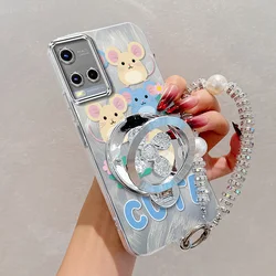 Set di Custodie per Telefono a Forma di Topo con Lanyard e Supporto - Collezione di 3 Pezzi
