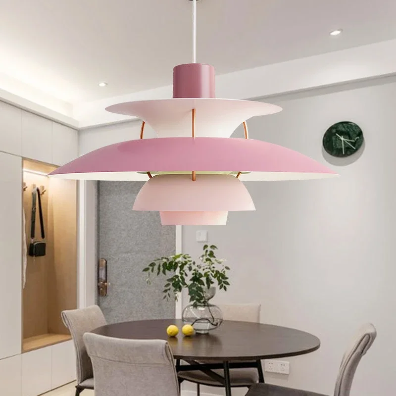 Danish Design Pendant Light High Quality Umbrella Led Hanging Lamp Live Room Loui Lustre Kitchen Paulsen UFO 50 Color Droplight 5