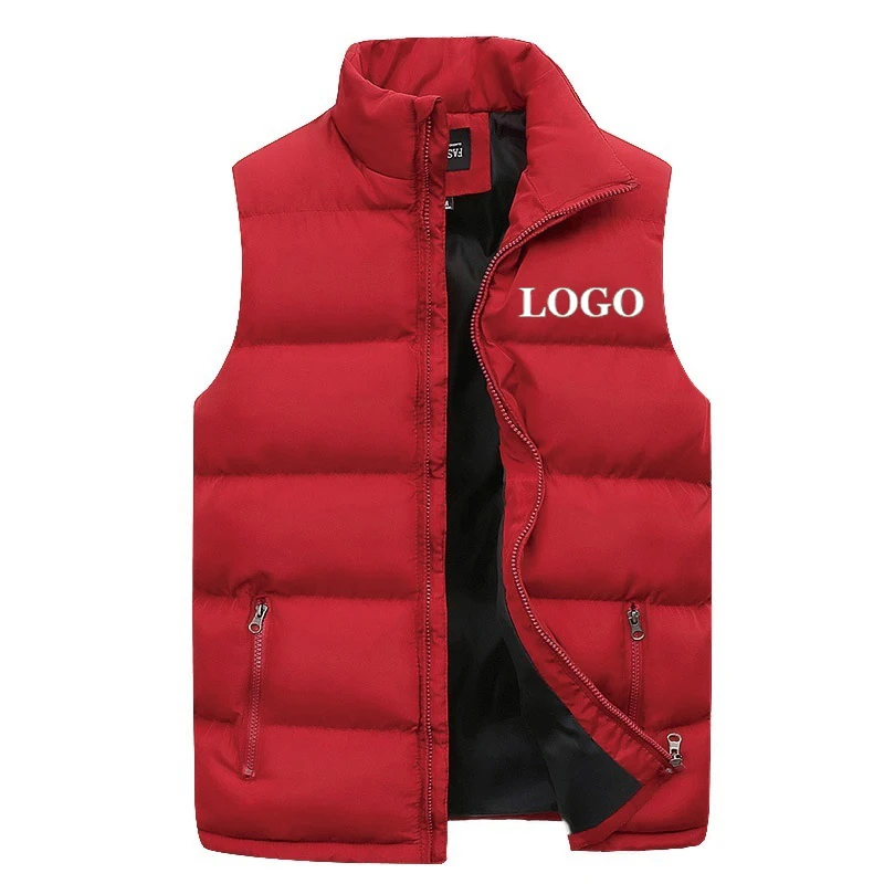 Mens Diy Vest Jacket Print Logo Warm Sleeveless Jackets Male High-Quality  Casual Waistcoat Vest Plus Size Custom Brand Clothing - AliExpress