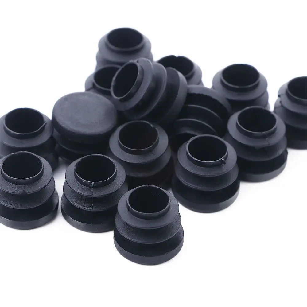 

For Steel Black Ladder Tube Inner Plug Blanking Caps Pipe Plug Table Feet Cap Chair Leg Cover Furniture Protector Pads