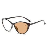 New Vintage Photochromic Eyeglasses Large Frame Cat Eye Reading Glasses Blue Light Blocking Eye Protection Presbyopia Eyewear 2