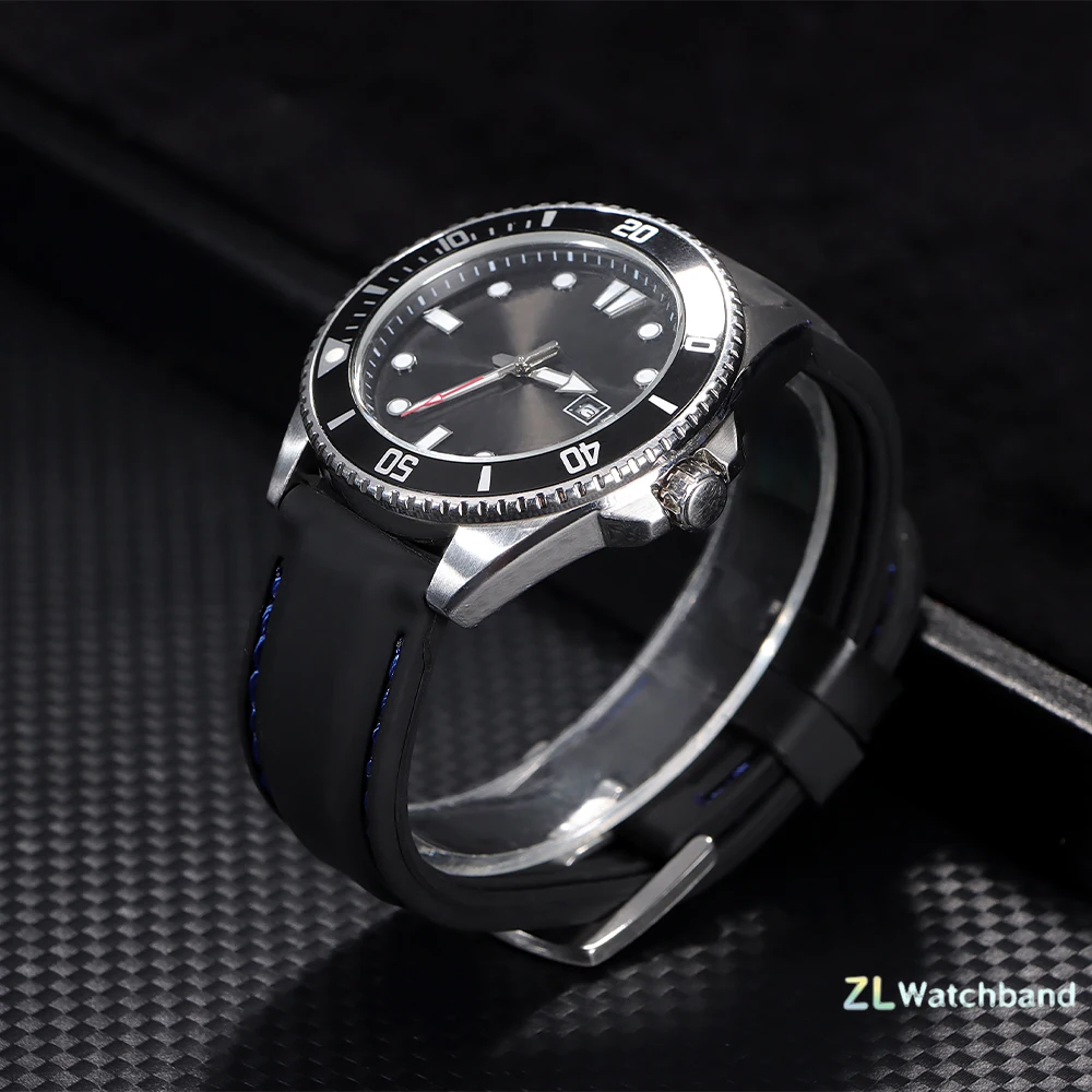 Enhanced Sports Silicone Waterproof Watch Band - Thick Rubber Strap Bracelet