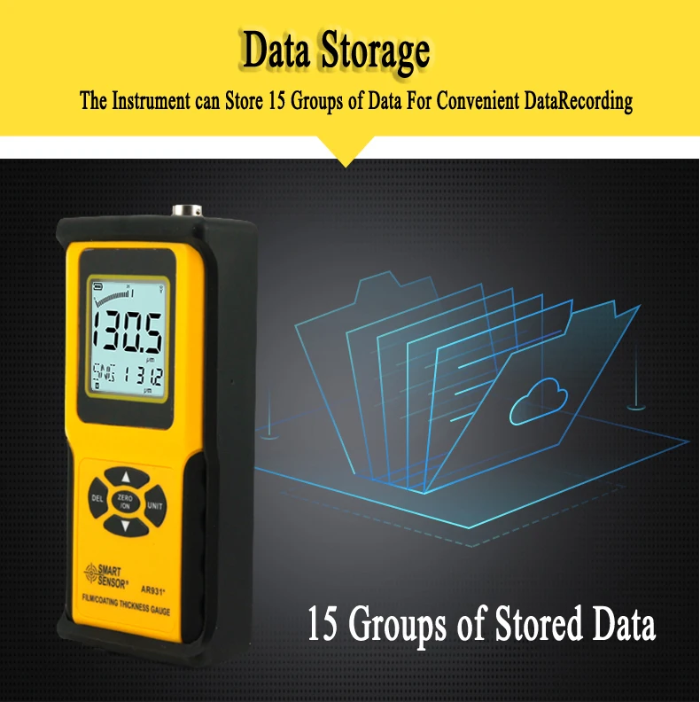 AR931 High Accuracy Separate Layer Thickness Gauge Meter, Thickness Tester
