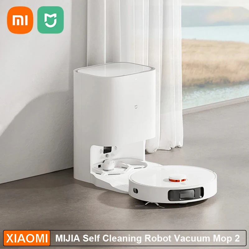 XIAOMI-MIJIA-Self-Cleaning-Robot-Vacuum-Mop-2-Pro-Smart-Home-Cleaning ...
