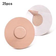 

25Pcs Waterproof Hypoallergenic Adhesive Patches Sensor Covers Patch Clear CGM Overpatch-Tape Beige Tester Patch Latex-Free