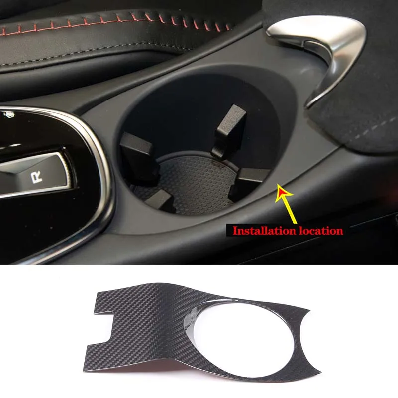 

For McLaren 540C 570s 570 GT 2016-2021 Car central control teacup decorative frame real carbon fiber interior accessories