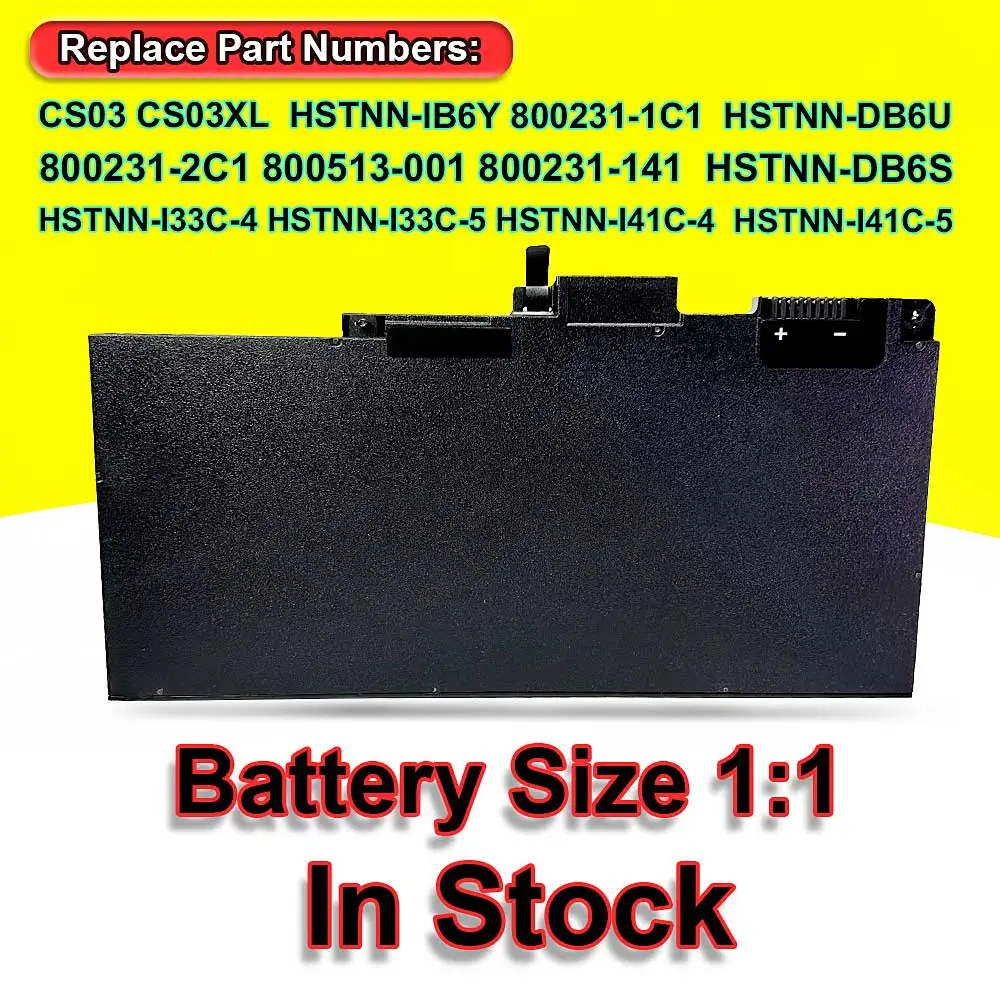 Bateria para hp Elitebook Cs03xl 745 g3 840 g3 g4 850 g3 g4 Zbook 15u g3 g4 Mt43 Series 11.4v 46.wh - Imagem 6