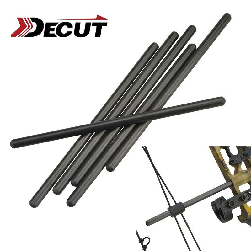 1pc Archery Bow String Suppressor Rod Stabilizer Silencer Carbon