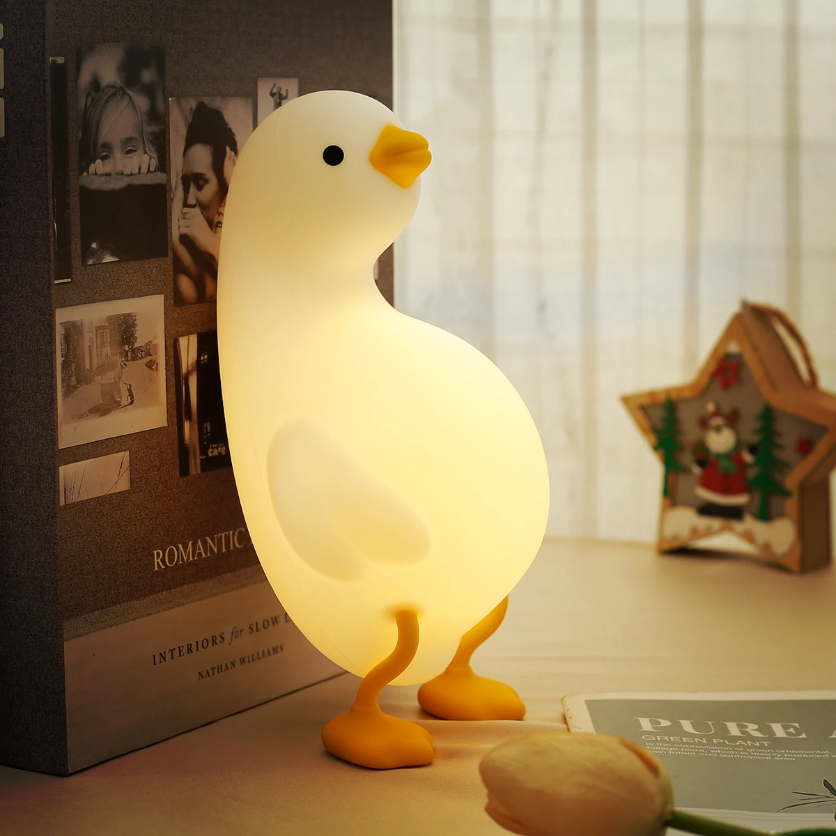 Duck Night Light USB Rechargeable Silicone Led Children Duck Lamp