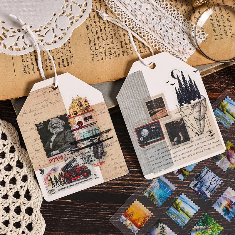 Vintage Scrapbook Stickers Pack For Journaling And Crafts With