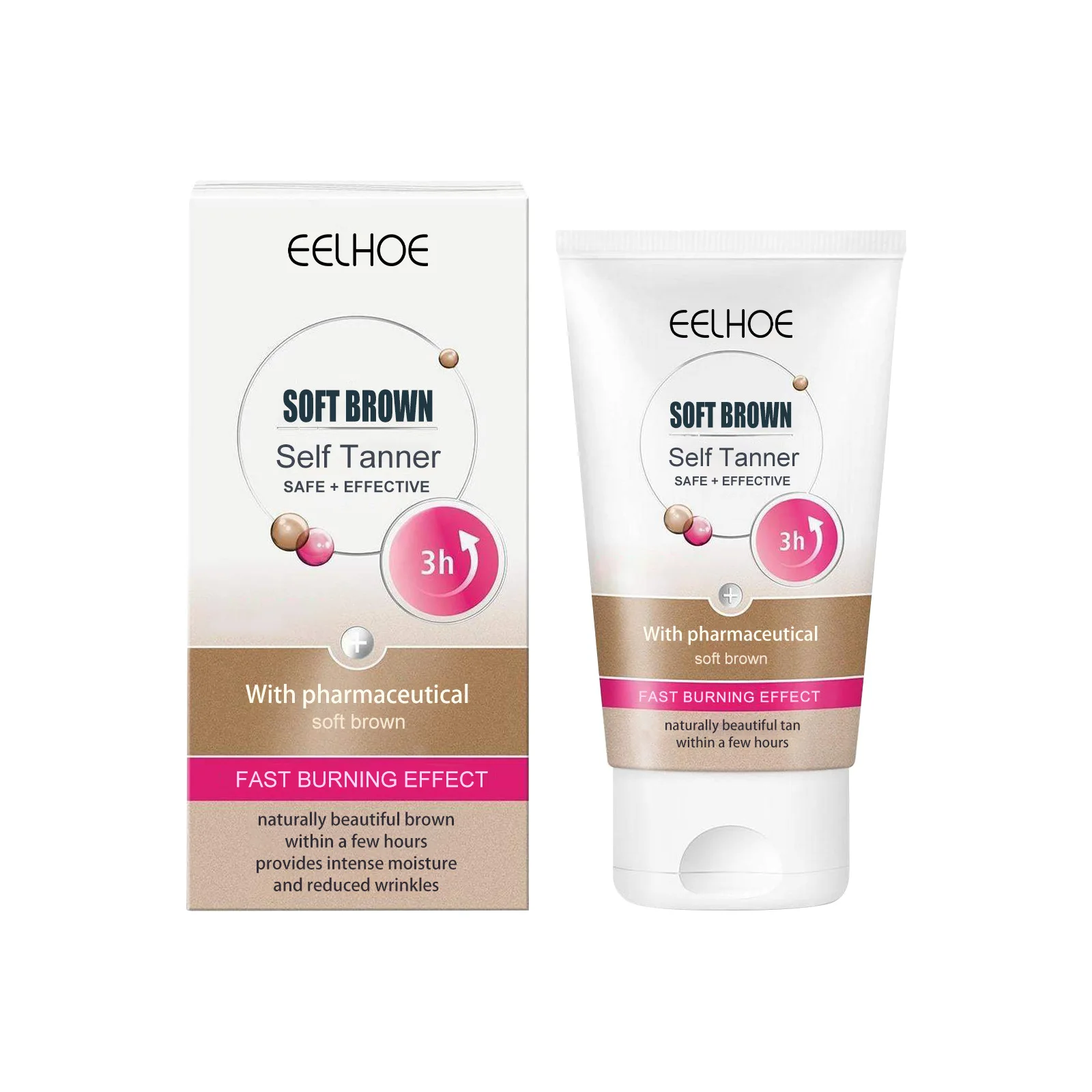 Hyaluronic Acid Gentle Tanning Cream Sunless Lotion With Bronzer And Anti-cellulite Oil For A Natural Tan Complexion |